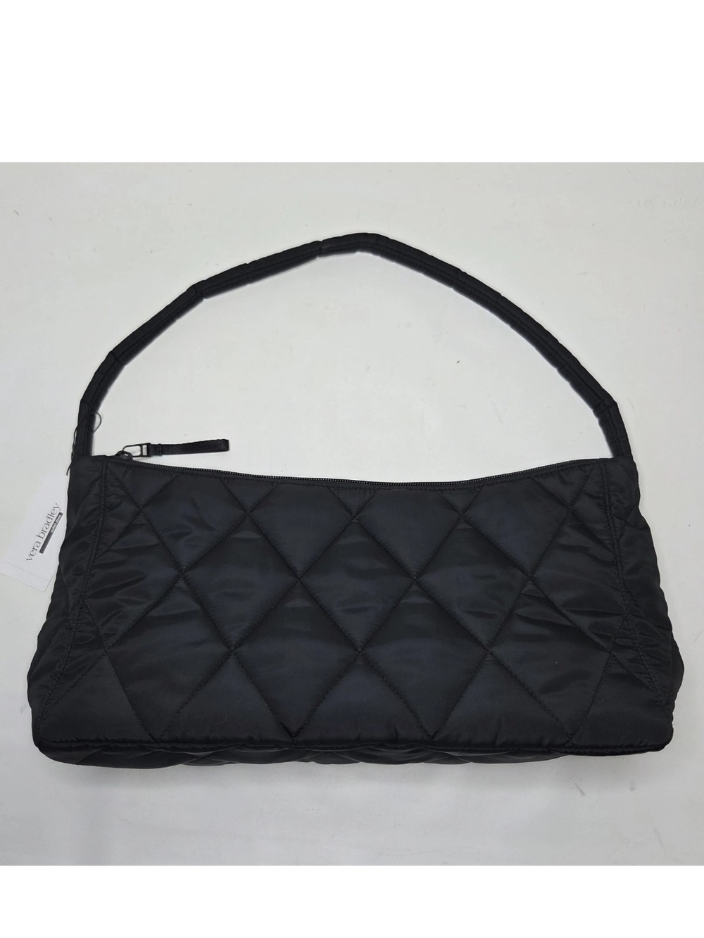 Vera Bradley NWT Slouchy Shoulder Bag Ultralight Black Quilted Minimalist Y2k